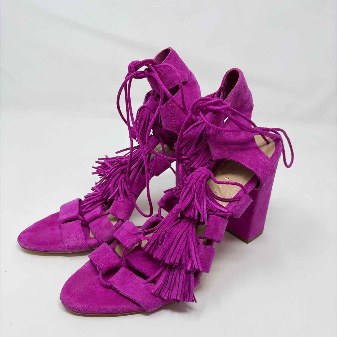 Pre-Owned Shoe Size 7.5 Loeffler Randall Magenta Heels