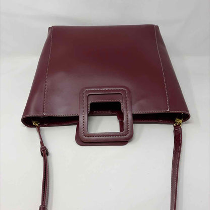 Pre-Owned Staud Burgundy Leather Handbag