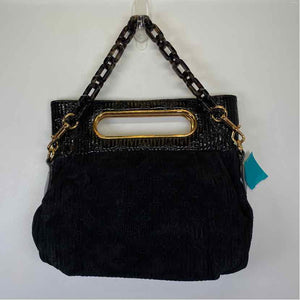 Pre-Owned Louis Vuitton Black Suede Designer Handbag