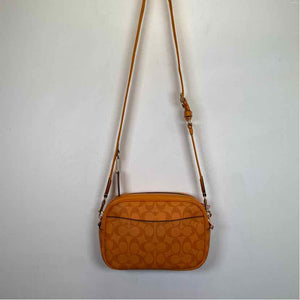 Pre-Owned Coach Orange Multi Coated Canvas Handbag