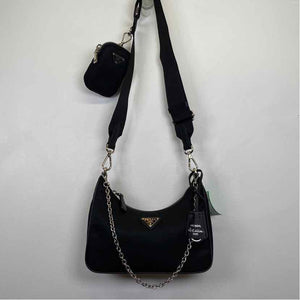 Pre-Owned Prada Black Nylon Designer Handbag