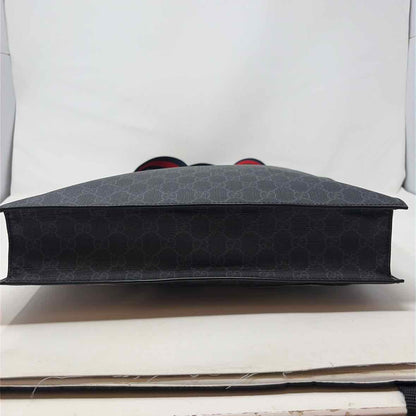 Pre-Owned Gucci Black Canvas Designer Handbag
