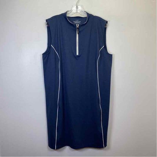 Pre-Owned Size XL Vineyard Vines Navy Casual Dress