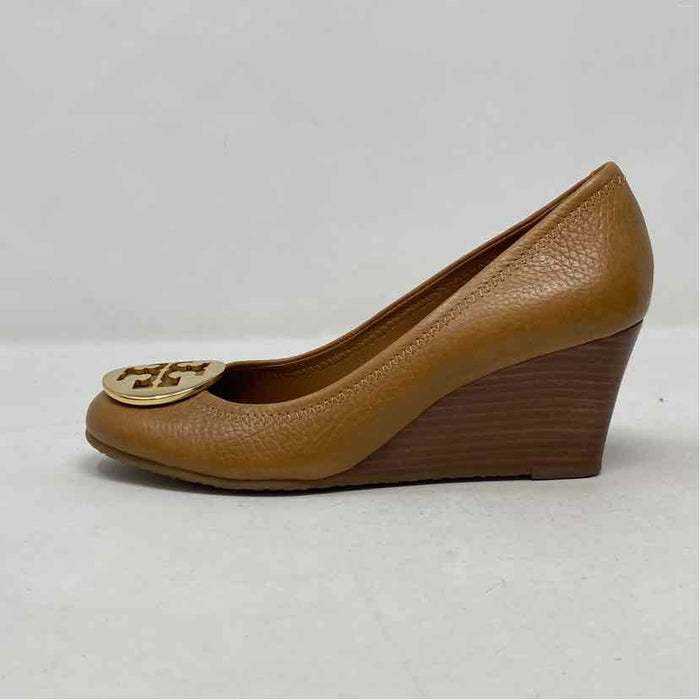 Pre-Owned Shoe Size 5.5 Tory Burch Camel Wedge