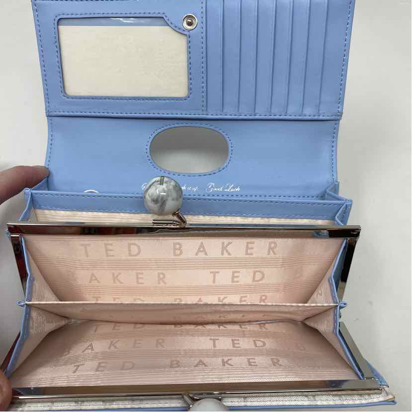 Pre-Owned Ted Baker Blue Leather Wallet