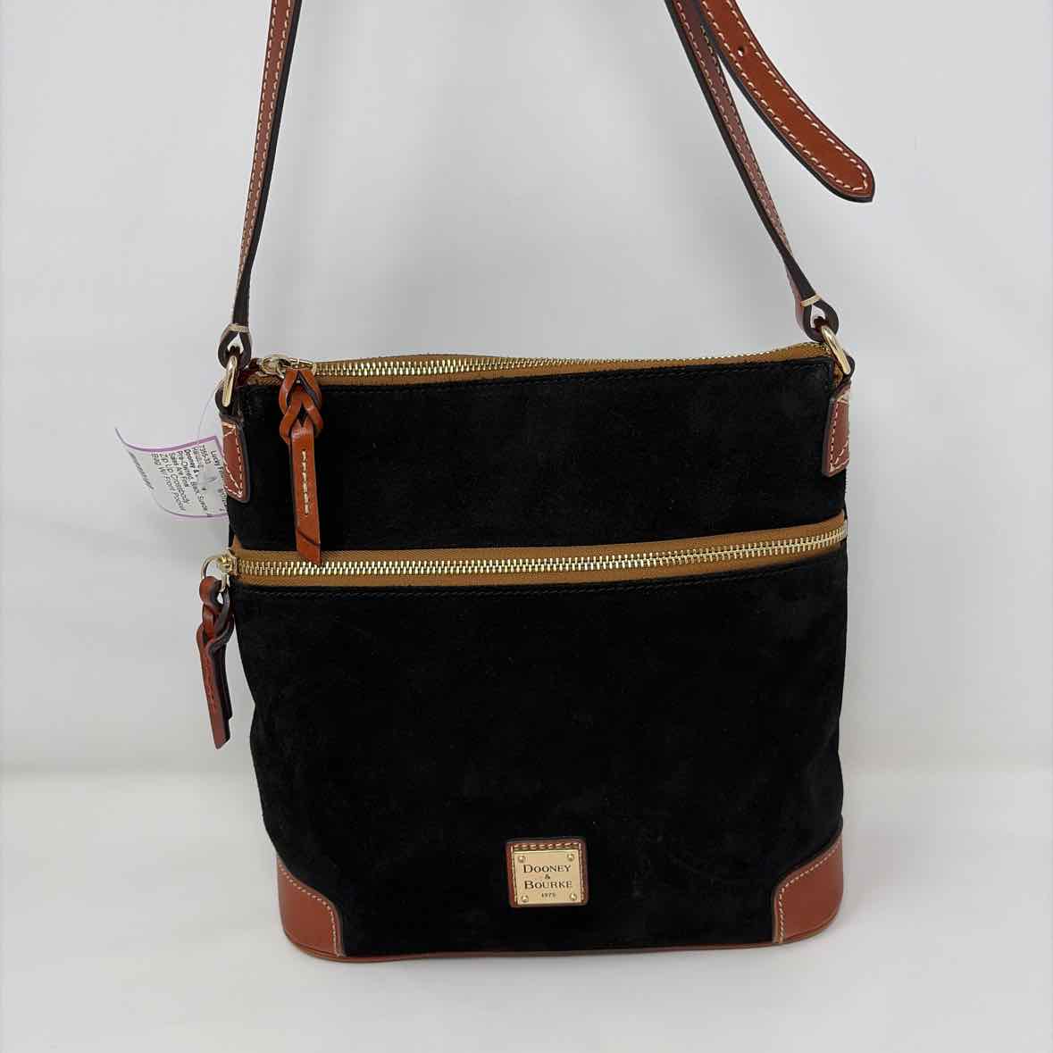 Pre-Owned Dooney & Bourke Black Suede Handbag