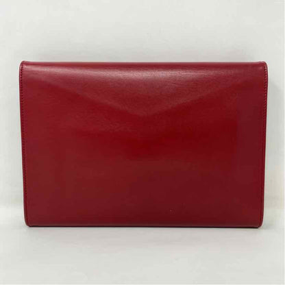 Pre-Owned Chanel Red/Navy Leather Designer Handbag