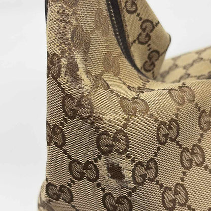 Pre-Owned Gucci Tan Fabric Designer Handbag