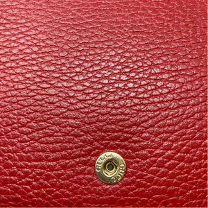 Pre-Owned Gucci Red Leather Designer Handbag