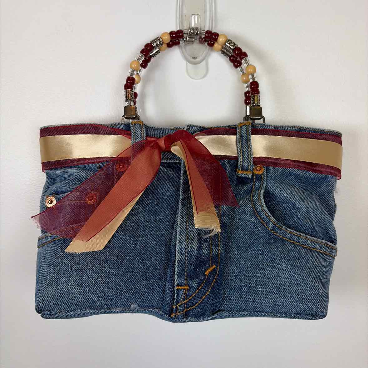 Pre-Owned Bootie Bags Denim Denim Handbag
