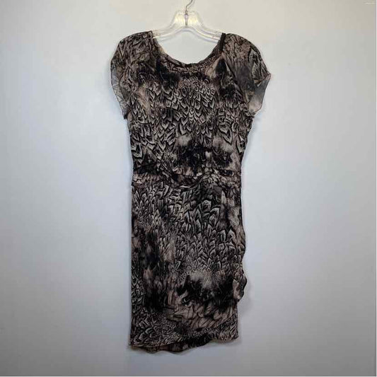 Pre-Owned Size 6/M Of Two Minds Animal Print Casual Dress