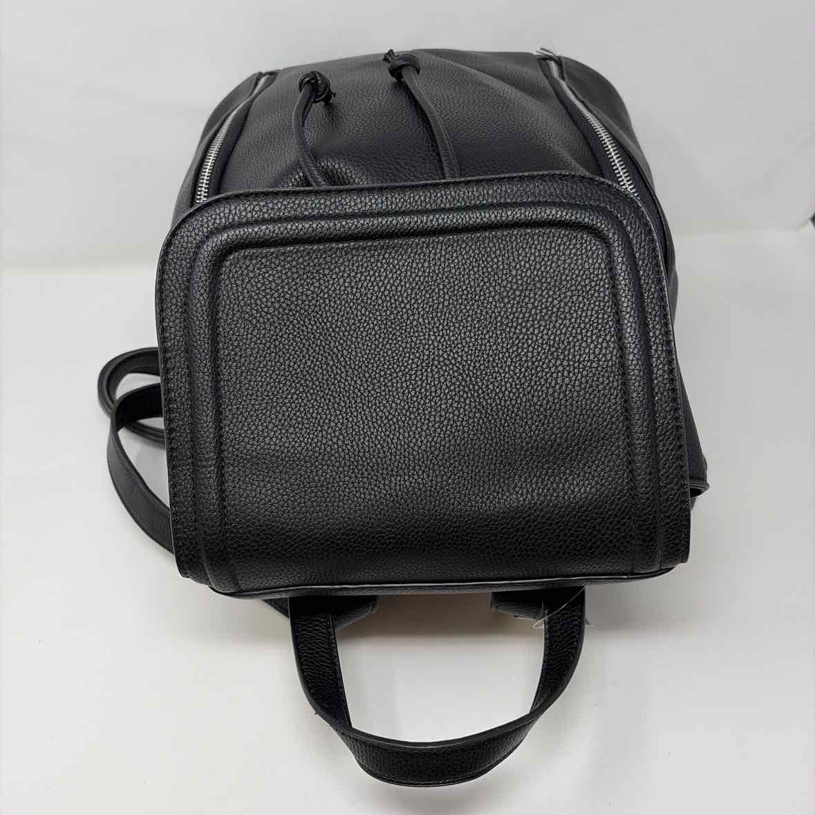 Pre-Owned Aqua Black Leather Handbag