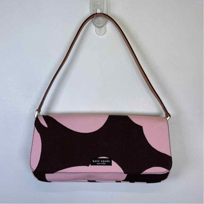 Pre-Owned Kate Spade Brown/Print Fabric Handbag