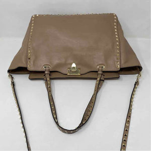Pre-Owned Valentino Tan Leather Designer Handbag