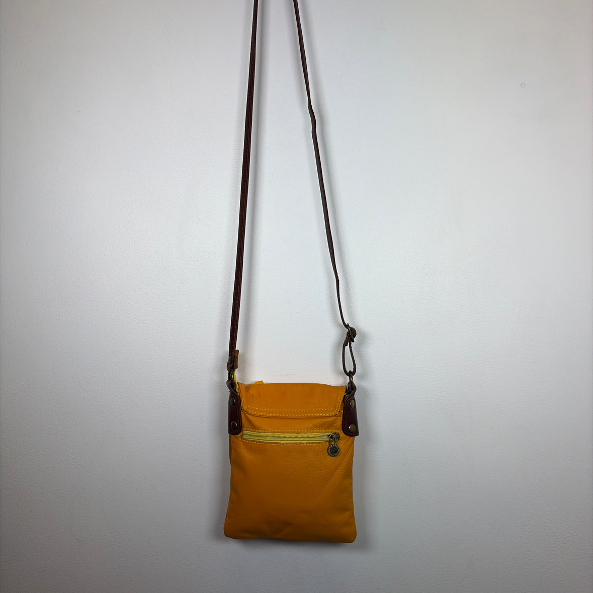 Pre-Owned Aurora Orange Leather Handbag