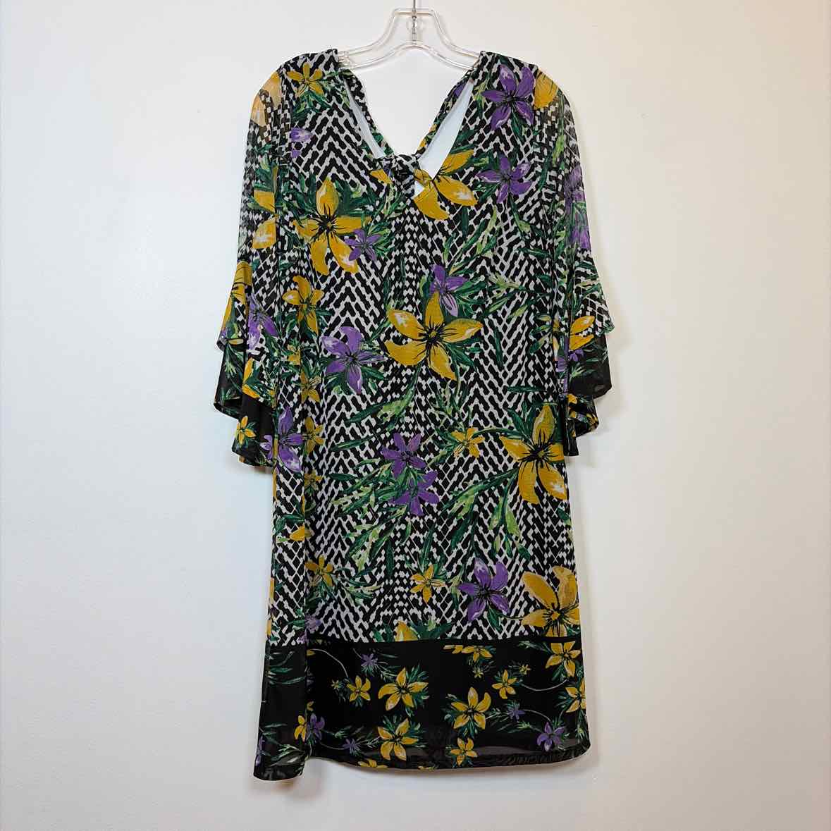 Pre-Owned Size XS Thalia Green Multi Casual Dress