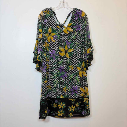 Pre-Owned Size XS Thalia Green Multi Casual Dress
