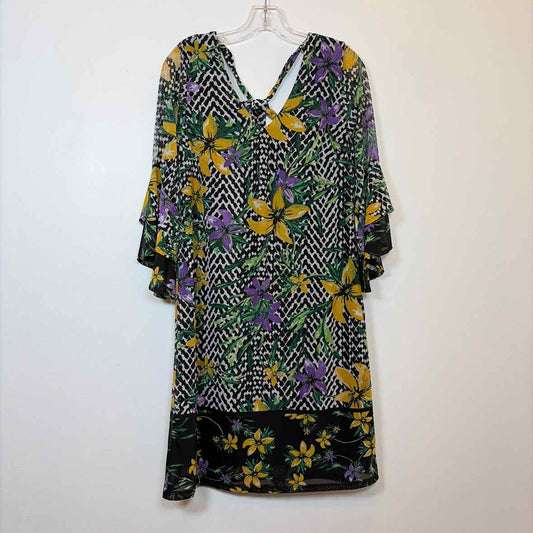 Pre-Owned Size XS Thalia Green Multi Casual Dress