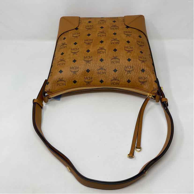 Pre-Owned MCM Cognac Leather Designer Handbag