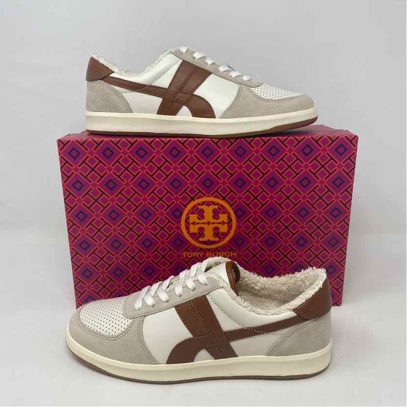 Pre-Owned Shoe Size 6 Tory Burch White Multi Sneaker