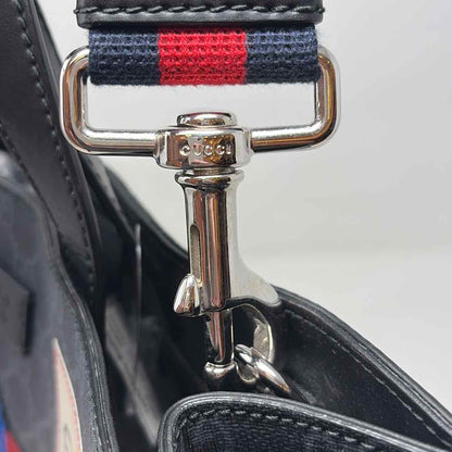 Pre-Owned Gucci Black Canvas Designer Handbag