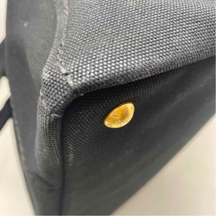 Pre-Owned Prada Black Canvas Designer Handbag