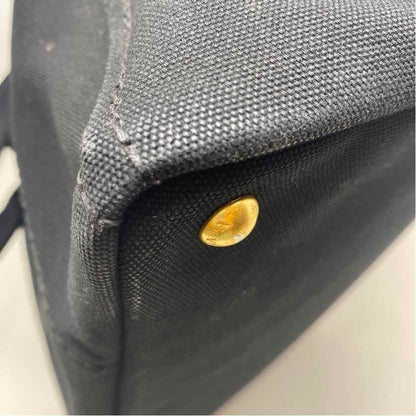 Pre-Owned Prada Black Canvas Designer Handbag