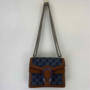 Pre-Owned Gucci Denim Denim Designer Handbag