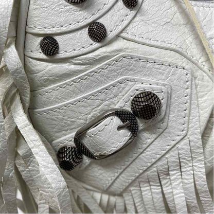 Pre-Owned Balenciaga White Leather Designer Handbag
