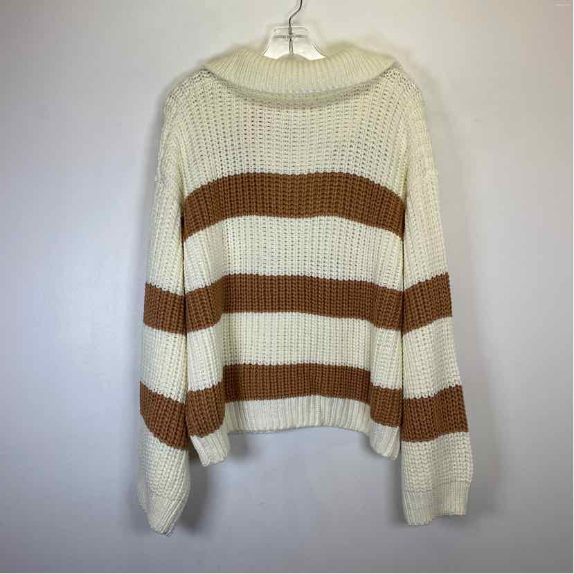 Pre-Owned Size L Elan Stripe Multi Sweater