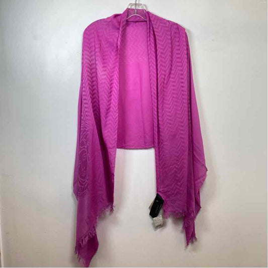 Pre-Owned Versace Magenta Viscose Designer Scarf
