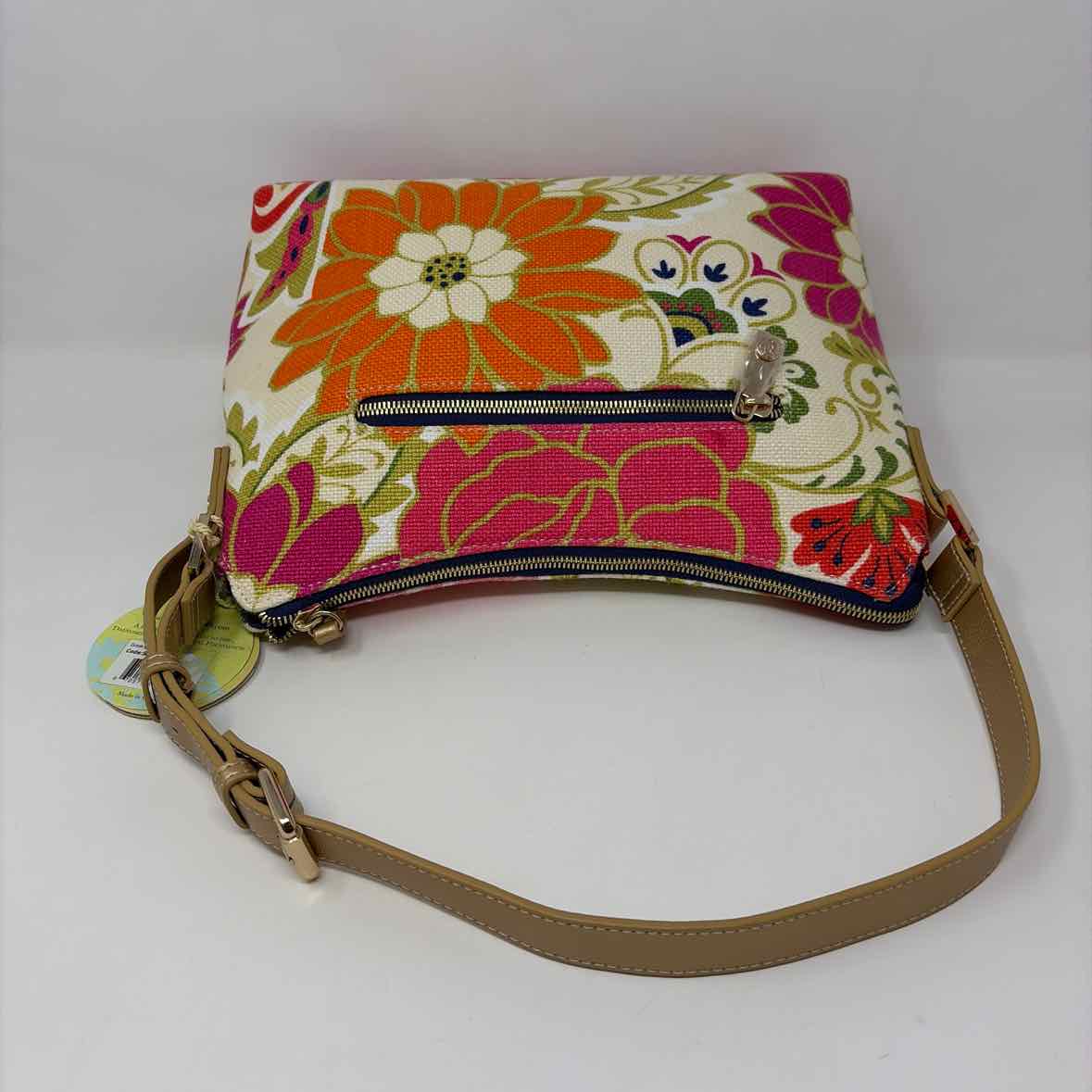 Pre-Owned Boutique Floral Canvas Handbag