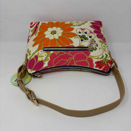 Pre-Owned Boutique Floral Canvas Handbag