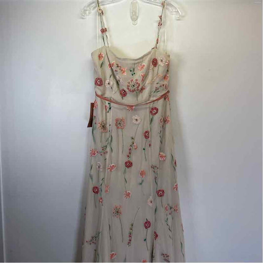 Pre-Owned Size 10/L BHLDN Cream Multi Designer Clothes