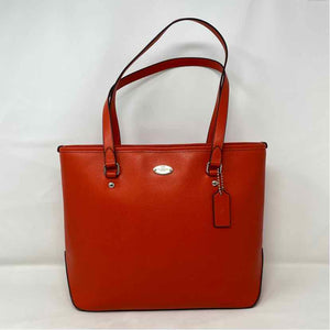 Pre-Owned Coach Red Leather Handbag