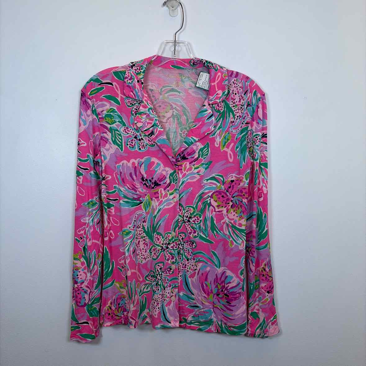 Pre-Owned Size XS Lilly Pulitzer Pink Print Top
