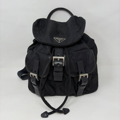 Pre-Owned Prada Black Nylon Designer Handbag