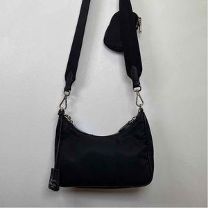 Pre-Owned Prada Black Nylon Designer Handbag
