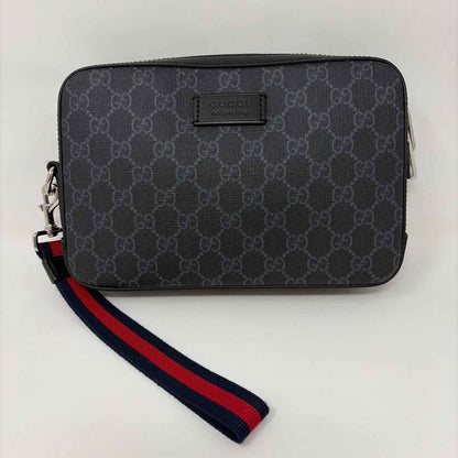 Pre-Owned Gucci Black Canvas Designer Handbag
