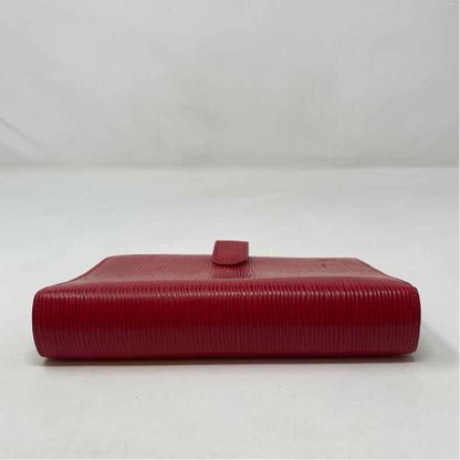 Pre-Owned Louis Vuitton Red Leather Designer Wallet