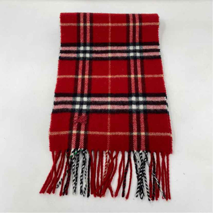 Pre-Owned Burberry Buffalo Check Wool Designer Scarf