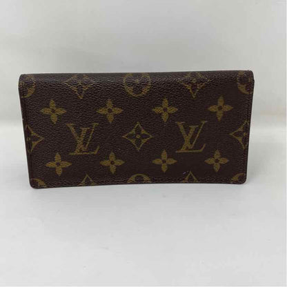 Pre-Owned Louis Vuitton Brown Coated Canvas Designer Wallet