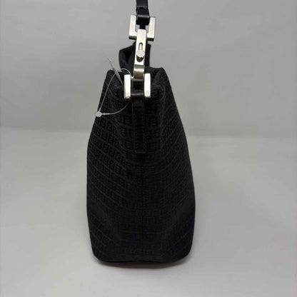 Pre-Owned Fendi Black Fabric Designer Handbag
