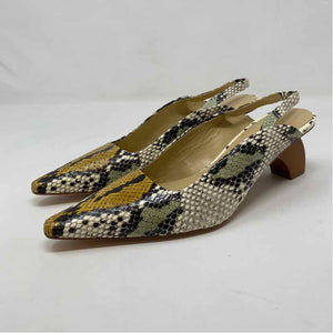 Pre-Owned Shoe Size 9.5 Regina Pyo Snake Print Heels