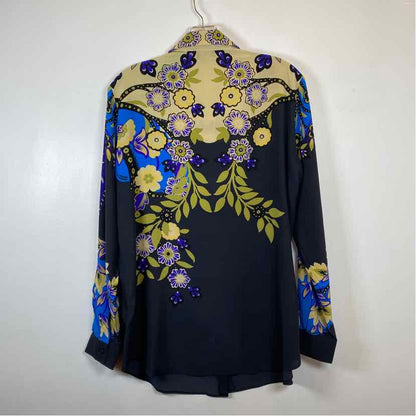 Pre-Owned Size 6/M Etro Blue Multi Top