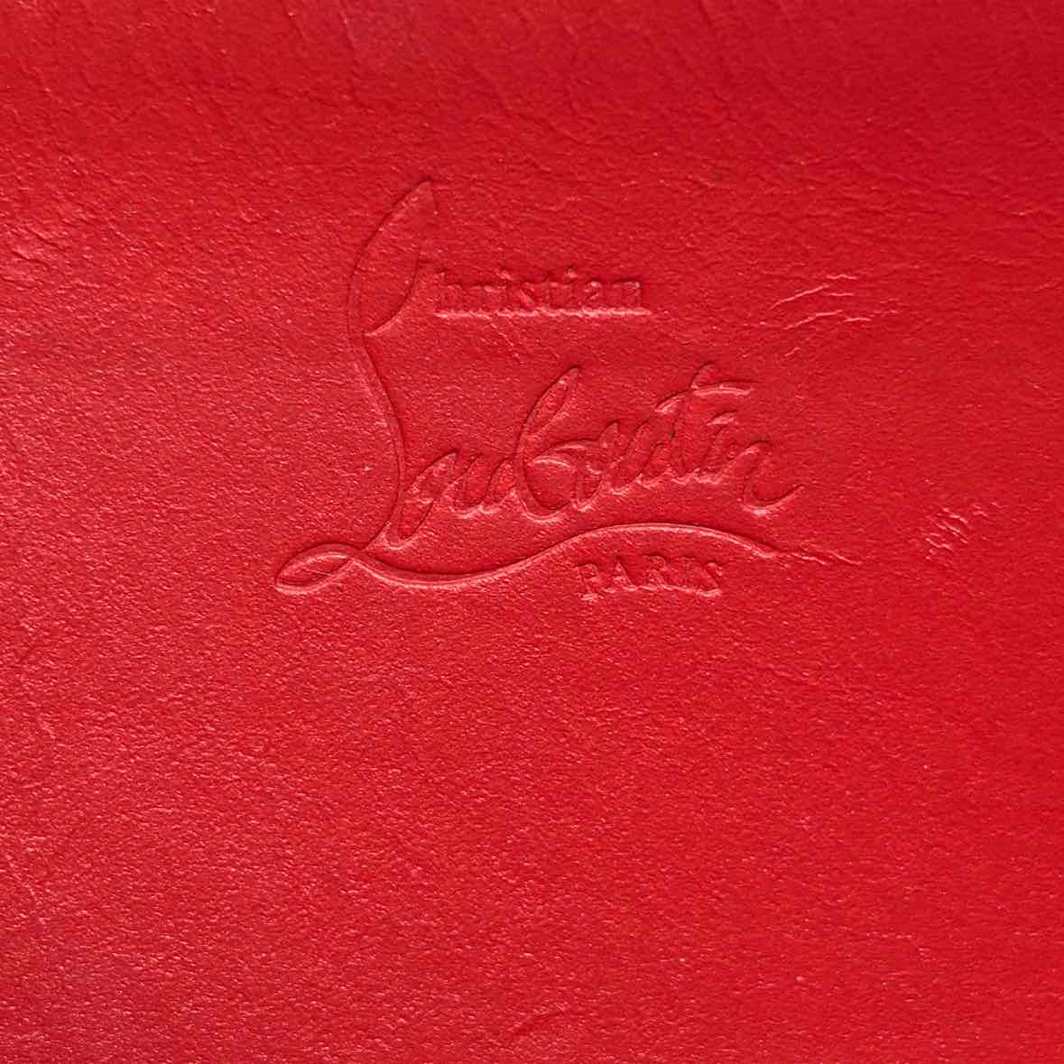 Pre-Owned Christian Louboutin Black Leather Designer Wallet