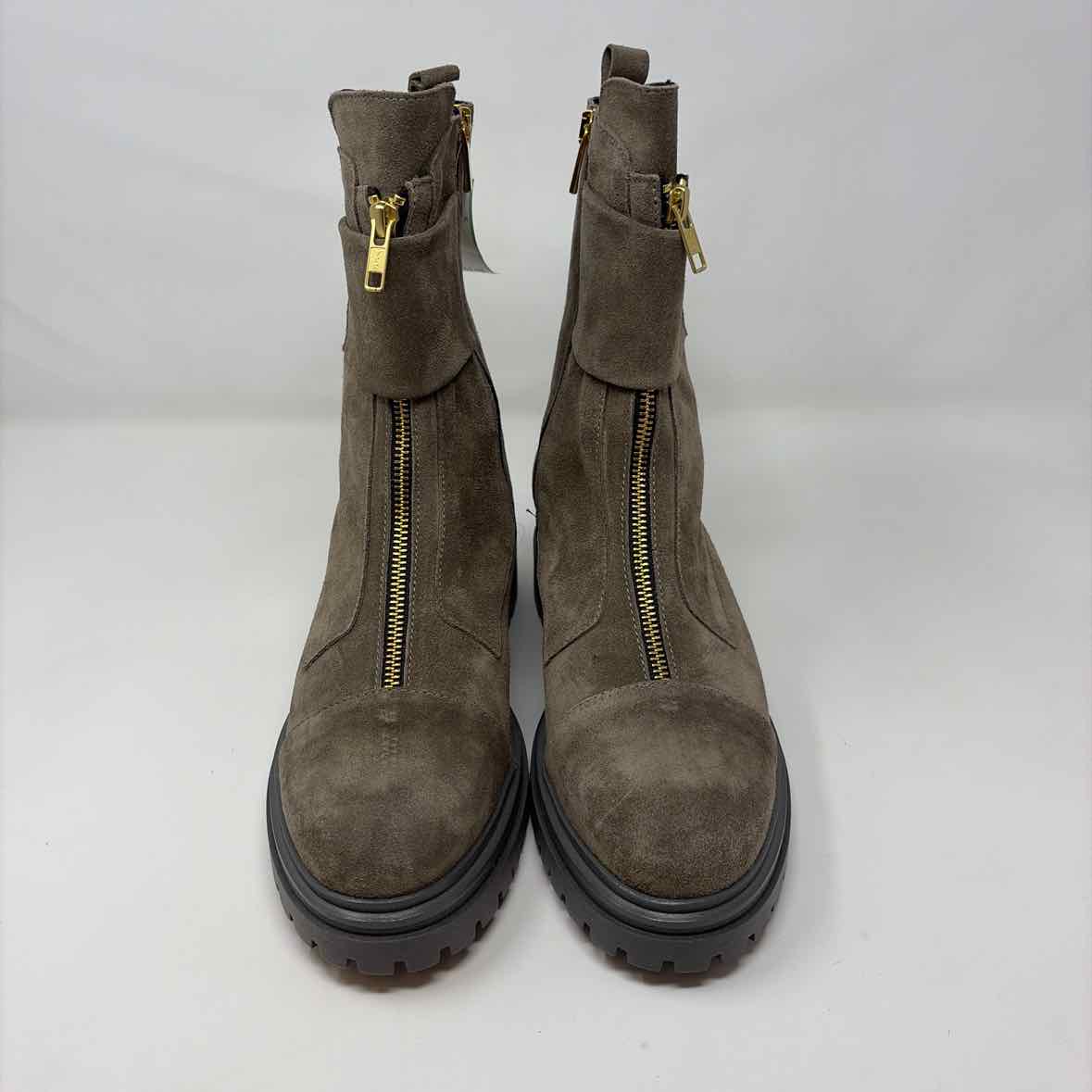 Pre-Owned Shoe Size 9.5 275 Central Taupe Booties
