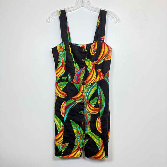 Pre-Owned Size S Farm Rio Black Multi Casual Dress