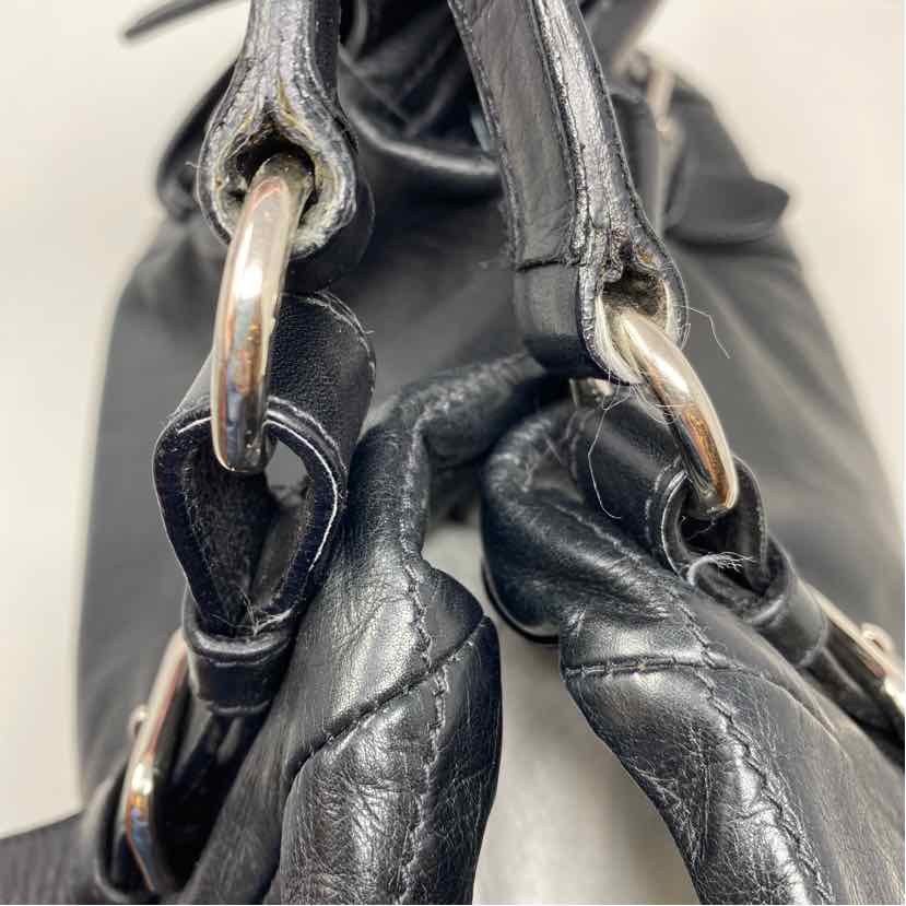 Pre-Owned Prada Black Leather Designer Handbag