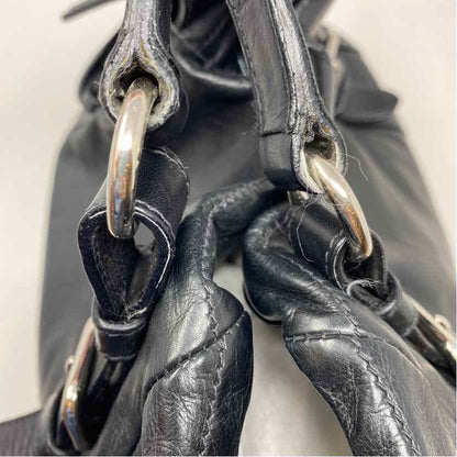 Pre-Owned Prada Black Leather Designer Handbag